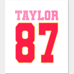 Pink Numbers Taylor 87 Posters and Art